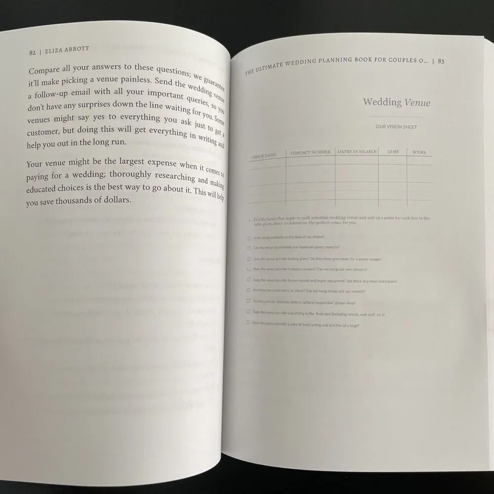 The Ultimate Wedding Planning Book‎ for Couples on a Budget Eliza Abbott New